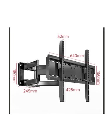 SOPORTE TV AJUSTABLE DOBLE BRAZO 40'' A 75'' BY LUBABYCAS - 8