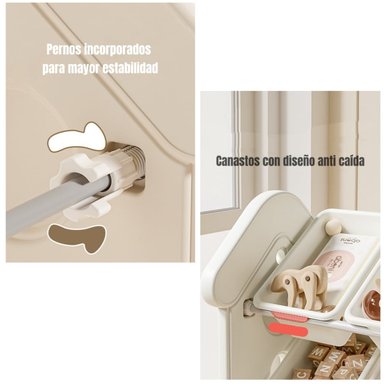 ESTANTE LUBABYCAS INFANTIL ORGANIZADOR JUGUETES BY BLANCO - 7