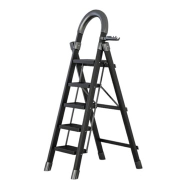 ESCALERA DE ACERO LUBABYCAS PLEGABLE CON 5 ESCALONES BY - 1