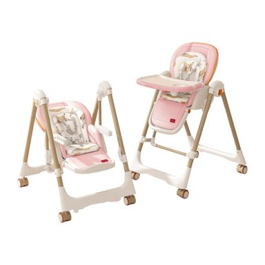 SILLA COMER LUBABYCAS COLUMPIO 2 EN 1 ROSADO - 1