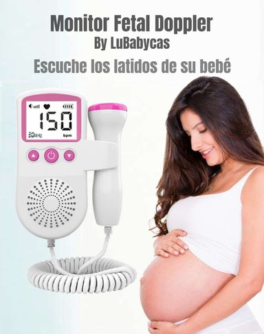 MONITOR LUBABYCAS FETAL DOPPLER LATIDOS CORAZÓN BEBÉ BY BLANCO - 2