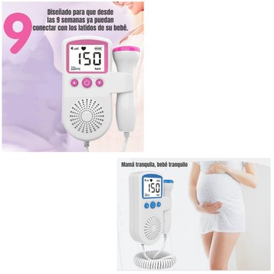 MONITOR LUBABYCAS FETAL DOPPLER LATIDOS CORAZÓN BEBÉ BY BLANCO - 5