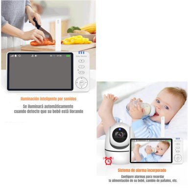 CAMARA MONITOR INTELIGENTE PANTALLA 5'' 720P BY LUBABYCAS - 5