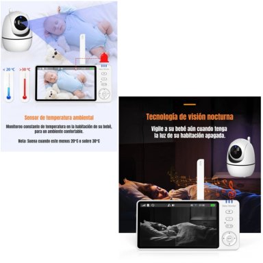 CAMARA MONITOR INTELIGENTE PANTALLA 5'' 720P BY LUBABYCAS - 6