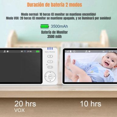 CAMARA MONITOR INTELIGENTE PANTALLA 5'' 720P BY LUBABYCAS - 7