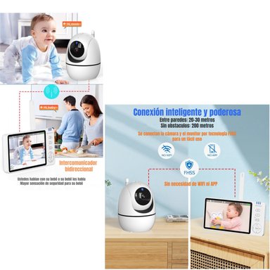 CAMARA MONITOR INTELIGENTE PANTALLA 5'' 720P BY LUBABYCAS - 8