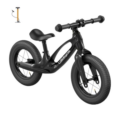 BICICLETA DE EQUILIBRIO CONVERTIBLE ARO 12 Y 14 NEGRA - 1
