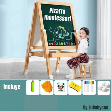 PIZARRA ATRIL DOBLE MAGNE TICA PLUMON CON ACCESORIOS 120CM - 2