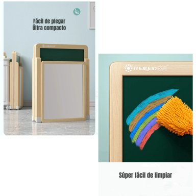 PIZARRA ATRIL DOBLE MAGNE TICA PLUMON CON ACCESORIOS 120CM - 4