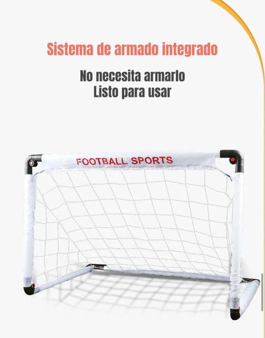 ARCO DE FUTBOL 120X80CM CON BOLSO DE TRANSPORTE LUBABYCAS - 6