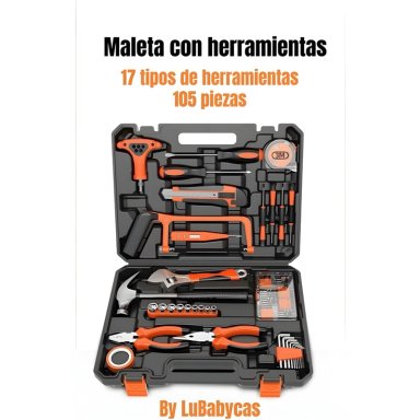SET HERRAMIENTAS LUBABYCAS 17 TIPOS CAJA BY 105 PIEZAS - 3