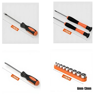 SET HERRAMIENTAS LUBABYCAS 17 TIPOS CAJA BY 105 PIEZAS - 6