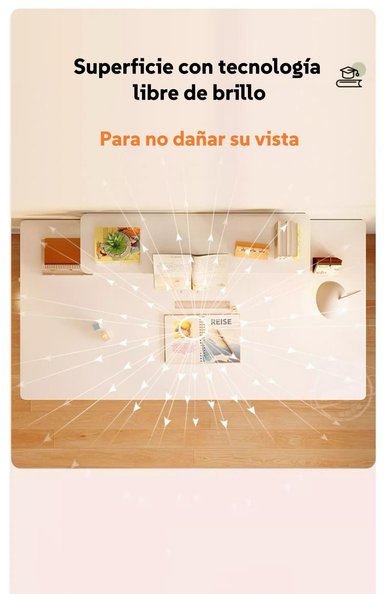 ESCRITORIO LUBABYCAS INFANTIL CON ESTANTE ORGANIZADOR 120CM - 7
