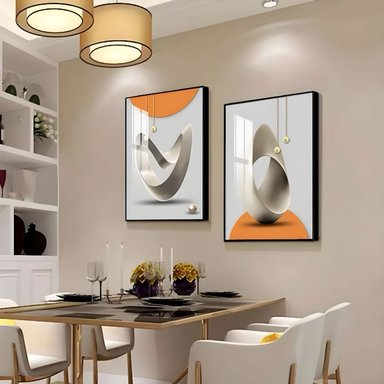 SET DE 2 CUADROS DECORATIVOS MARCOS DE ALUMINIO LUBABYCAS - 1