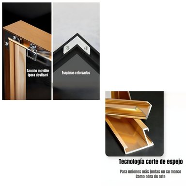 SET DE 2 CUADROS DECORATIVOS MARCOS DE ALUMINIO LUBABYCAS - 3