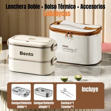 LONCHERA FIAMBRERA CALENTADORA MAS BOLSO TE RMICO LUBABYCAS - 2