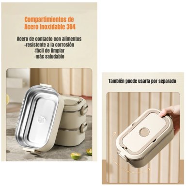 LONCHERA FIAMBRERA CALENTADORA MAS BOLSO TE RMICO LUBABYCAS - 4