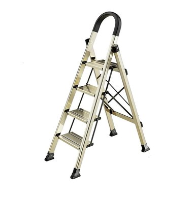 ESCALERA LUBABYCAS ALUMINIO DORADA 4 ESCALONES BY - 1