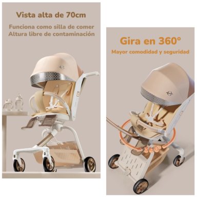 COCHE PASEO LUBABYCAS F5 BLANCO 360° MAGIC BOX - 6