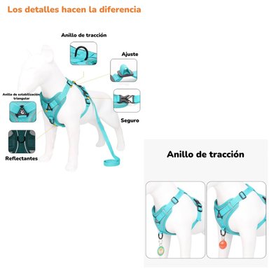 ARNE S PARA PERRO AJUSTABLE CON CORREA REFLECTANTES M - 4