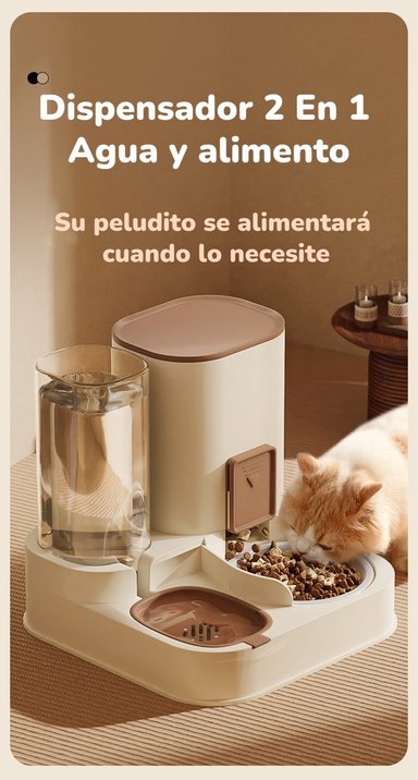 DISPENSADOR AUTOMATICO AGUA Y ALIMENTO 2 EN 1 BY LUBABYCAS - 2