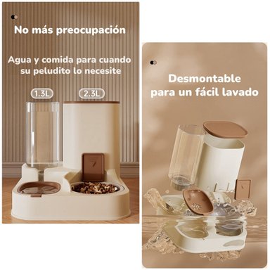 DISPENSADOR AUTOMATICO AGUA Y ALIMENTO 2 EN 1 BY LUBABYCAS - 5