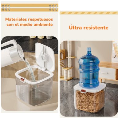 CONTENEDOR DE ALIMENTOS PARA MASCOTAS 30KG BY LUBABYCAS - 4
