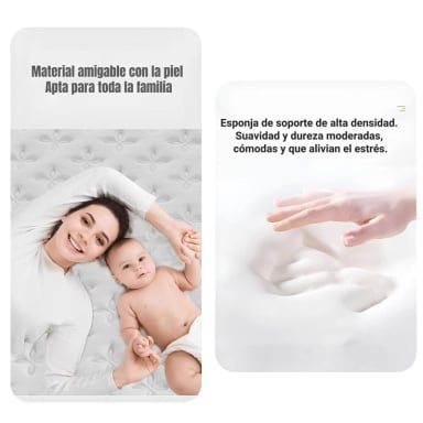 COLCHON 2 PLAZAS COMPRIMIDO NUBE POCKET 150X200X30CM - 4