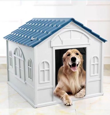 CASA DE PERRO MASCOTA EXTERIOR GRANDE 98CM ROJA BY LUBABYCAS - 5