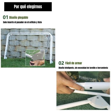 ARCO DE FUTBOL 183X91CM CON BOLSO DE TRANSPORTE LUBABYCAS - 4