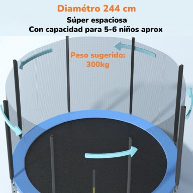 CAMA ELASTICA TRAMPOLINE 244CM ESCALERA ANDES BY LUBABYCAS - 5