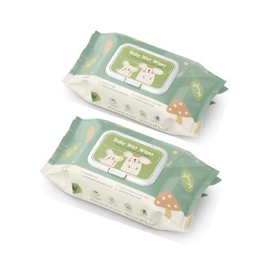 TOALLITAS HUMEDAS CON TAPA PACK 2X80 UNIDADES LUBABYCAS - 1