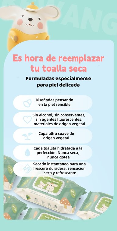 TOALLITAS HUMEDAS CON TAPA PACK 2X80 UNIDADES LUBABYCAS - 4