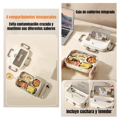 LONCHERA FIAMBRERA CALENTADORA CON BOLSO TE RMICO LUBABYCAS - 4