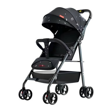 COCHE DE PASEO RECLINABLE LIVIANO SMART NEGRO LUBABYCAS - 1