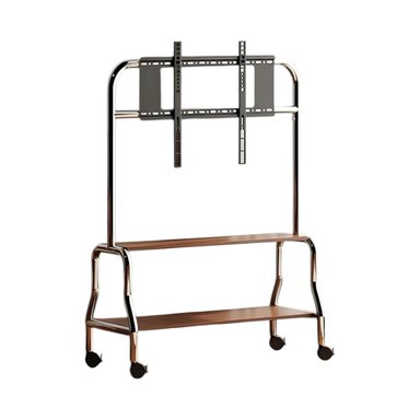 SOPORTE TV RACK PEDESTAL 40”-75” RUEDAS DOBLE ALMACENAMIENTO - 1
