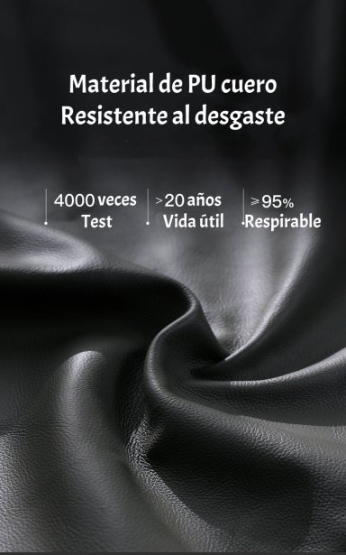 PACK 2 SILLAS PISO BAR NEGRA ALTURA REGULABLE ECOCUERO YC069 - 5