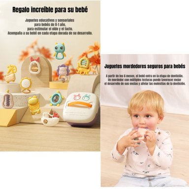 MORDEDORES JUGUETES SENSORIALES EDUCATIVOS TM146 LUBABYCAS - 2