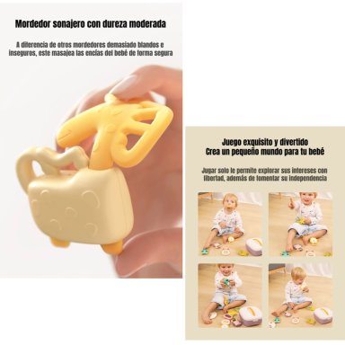MORDEDORES JUGUETES SENSORIALES EDUCATIVOS TM146 LUBABYCAS - 6