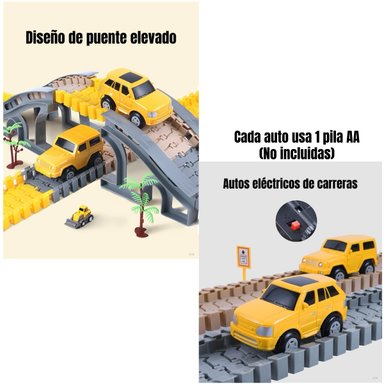 JUGUETE AUTOPISTA ELE CTRICA 249 PIEZAS TM208 LUBABYCAS - 4