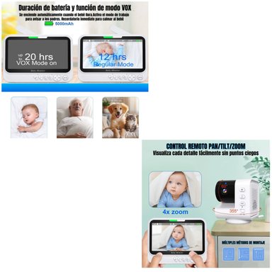 CAMARA MONITOR INTELIGENTE PREMIUM 7″1080P ABM790 LUBABYCAS - 7