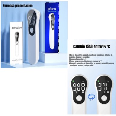 TERMOMETRO INFRARROJO DIGITAL RECARGABLE M6 BLANCO LUBABYCAS - 7