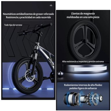 BICICLETA INFANTIL 7-10 AÑOS ARO 20 CITY LUBABYCAS - 6