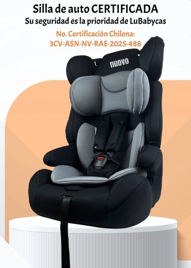SILLA DE AUTO BUTACA 9-36KG 12 AÑOS ROSADA RA-E LUBABYCAS - 3
