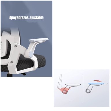 SILLA DE ESCRITORIO CON APOYACABEZA GRAND ROSADA - 7