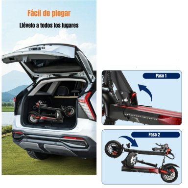 SCOOTER ADULTO ELE CTRICO 40KM 48V 350W EDGE NEGRO - 7