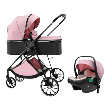 COCHE TRAVEL SYSTEM TOLDO 360°GESE BABY ROSADO LUBABYCAS - 1