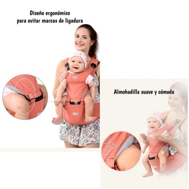 PORTABEBE  ERGONOMICO 0-3 AÑOS SONET GRIS BY LUBABYCAS - 3