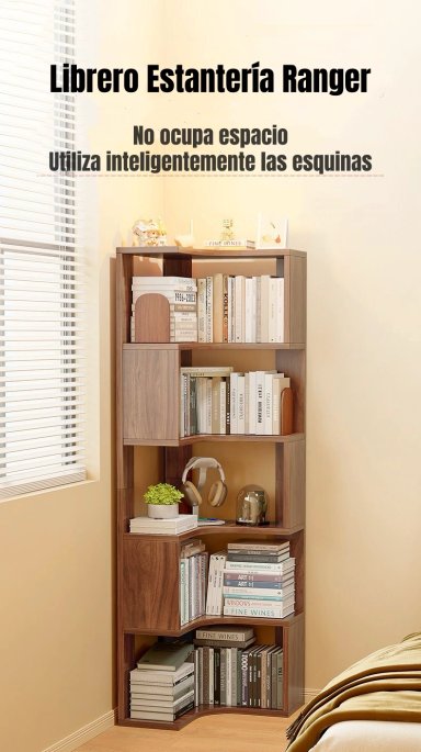 BIBLIOTECA LIBRERO ESTANTERIA BLANCO 5 NIVELES 170CM RANGER - 2