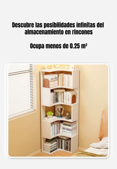 BIBLIOTECA LIBRERO ESTANTERIA BLANCO 5 NIVELES 170CM RANGER - 3